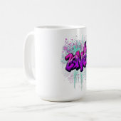 Mug "Papillon céleste et colibri Steampunk - Mécanique (Devant gauche)