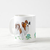 Mug Papillon Chien & Papillon OEil aux yeux (Devant gauche)