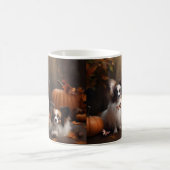 Mug Papillon Chiot Délice d'Automne Citrouille (Centre)