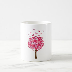 Mug Papillon chromé de l'arbre