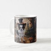 Mug Papillon Citrouille Halloween effroi (Devant gauche)