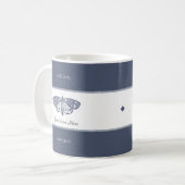 Mug Papillon classique Insect Ajouter votre nom gris f (Devant gauche)