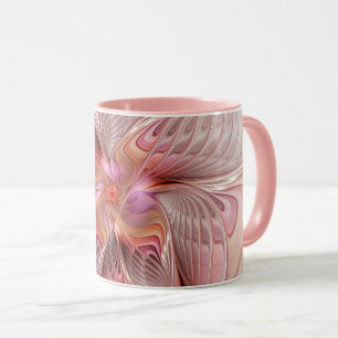 Mug Papillon coloré abstrait art fantastique fractal