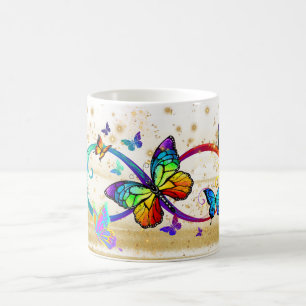 Mug Papillon coloré Art avec nature d'aile vibrante