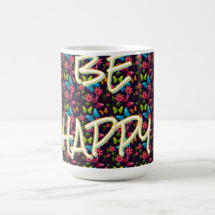 Mug Papillon coloré personnalisé et sur mesure