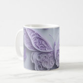 Mug Papillon couleur lavande (Devant gauche)