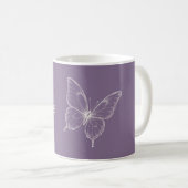 Mug Papillon Croire Violet (Devant droit)
