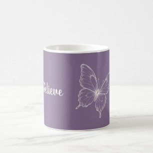 Mug Papillon Croire Violet