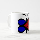 Mug Papillon d'amour infini (Devant gauche)