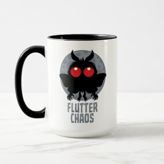 Mug Papillon de chaos Mothman Légende cryptique (Gauche)