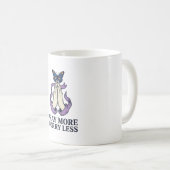 Mug Papillon de chemise chrétien Prie plus Inquiète mo (Devant droit)