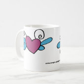 Mug Papillon de coeur (Devant gauche)