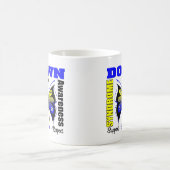 Mug Papillon de conscience de syndrome de Down (Centre)