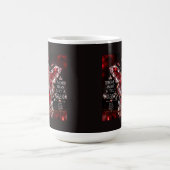 Mug Papillon de cristal de rubis et rose (Centre)