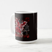 Mug Papillon de cristal de rubis et rose (Devant gauche)