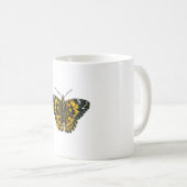 Mug Papillon de femme peint (Devant droit)