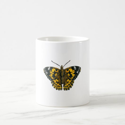 Mug Papillon de femme peint (Centre)