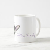 Mug Papillon de joie vert pourpre suivre (Devant droit)