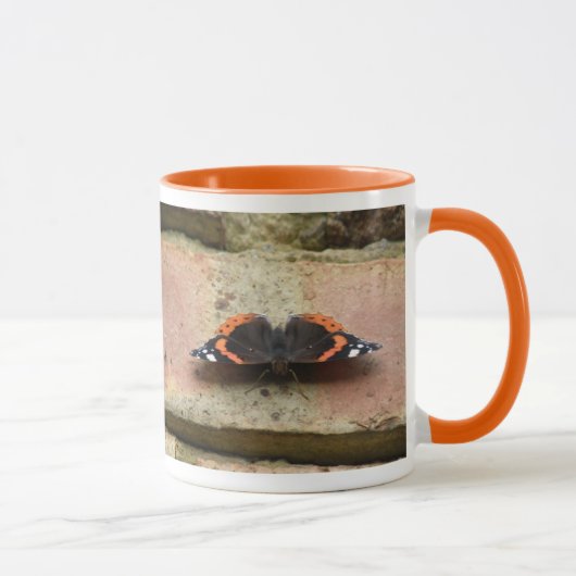 Mug papillon de l'amiral rouge (Droite)