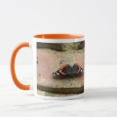 Mug papillon de l'amiral rouge (Gauche)