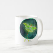Mug Papillon de lune par Cheryl Casey Art Lune Verte (Devant droit)