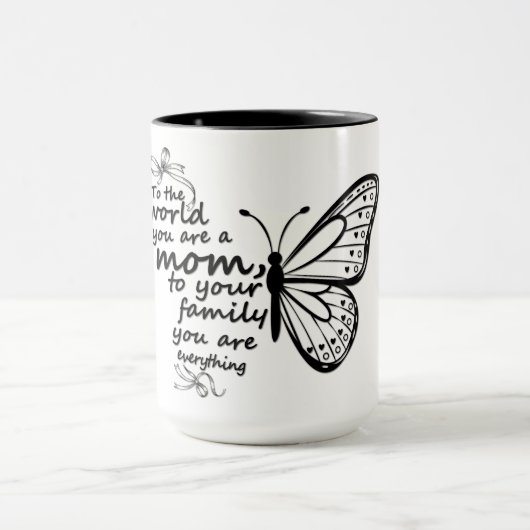 Mug Papillon de maman inspirant (Centre)