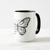 Mug Papillon de maman inspirant (Devant droit)