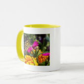 Mug Papillon de monarque sur la souci-tasse rose (Devant gauche)