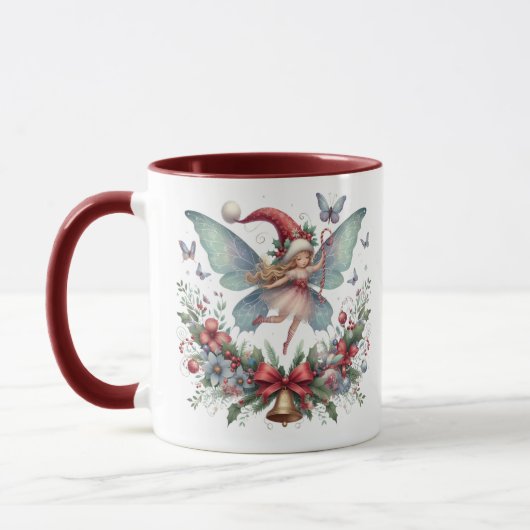 Mug Papillon de Noël fée (Gauche)