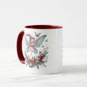 Mug Papillon de Noël fée (Devant gauche)