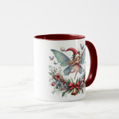 Mug Papillon de Noël fée (Devant droit)