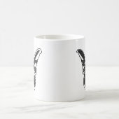 Mug Papillon de nuit Luna noir et blanc (Centre)