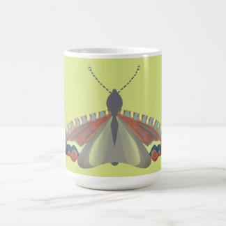 Mug Papillon de nuit peint en vert