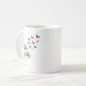 Mug Papillon de pissenlit en vol (Devant gauche)