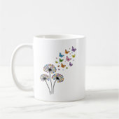 Mug Papillon de pissenlit en vol (Gauche)