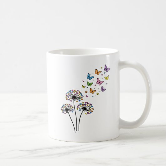 Mug Papillon de pissenlit en vol (Droite)