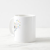 Mug Papillon de pissenlit en vol (Devant gauche)