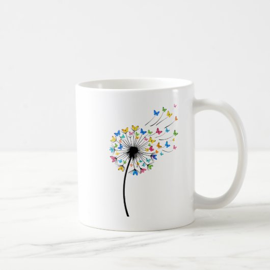 Mug Papillon de pissenlit en vol (Droite)
