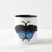 Mug Papillon de pixel (Centre)