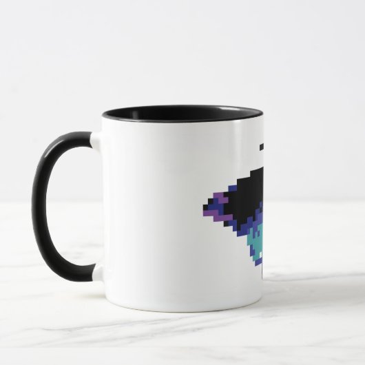 Mug Papillon de pixel (Gauche)