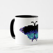 Mug Papillon de pixel (Devant gauche)
