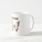 Mug Papillon de rêve brun blanc (Devant droit)