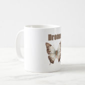 Mug Papillon de rêve brun blanc (Devant gauche)