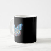 Mug Papillon de sensibilisation au diabète (Devant gauche)