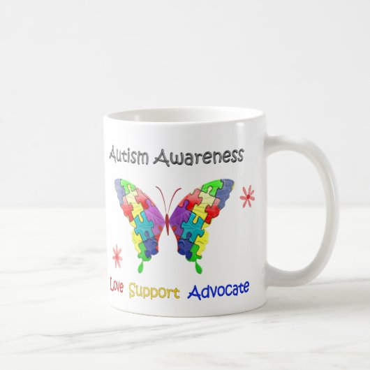 Mug Papillon de sensibilisation sur l'autisme (Droite)