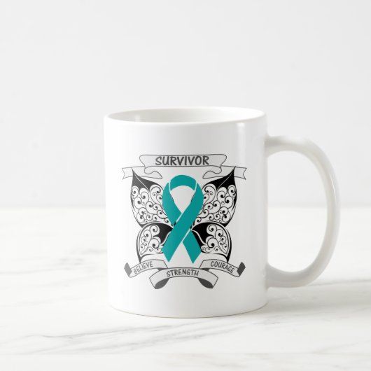 Mug Papillon de survivant de myasthénie gravis (Droite)