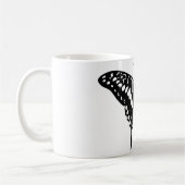 Mug Papillon décoratif noir (Gauche)