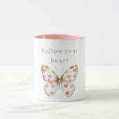 Mug Papillon des Coeurs roses (Centre)