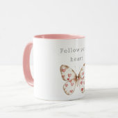 Mug Papillon des Coeurs roses (Devant gauche)