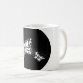 Mug papillon dessiné à la main (Devant droit)
